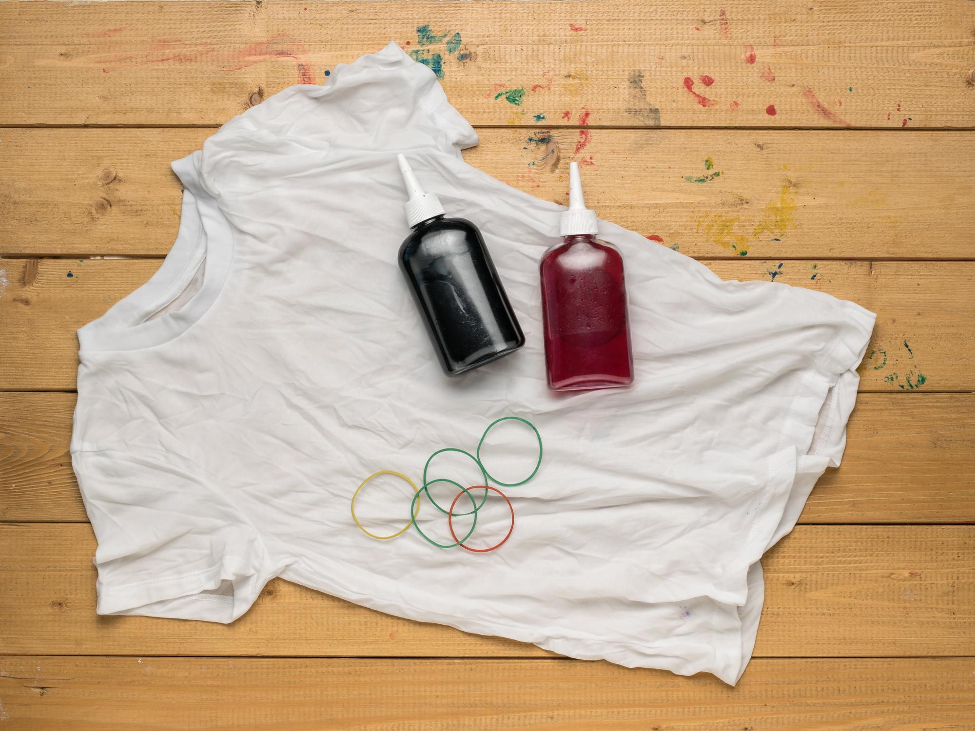 T-shirt przed haftem